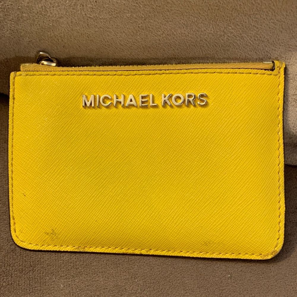 Michael Kors Sunflower Coin Pouch‎ with ID